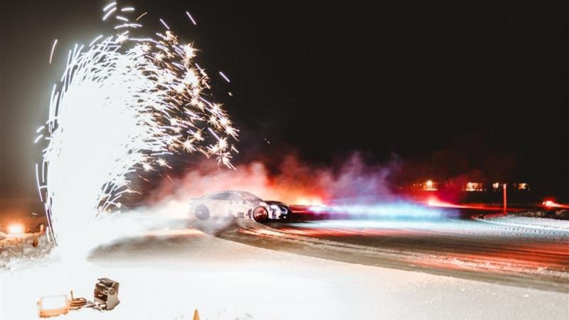 Porsche Taycan GTS Shatters Ice Drift World Record