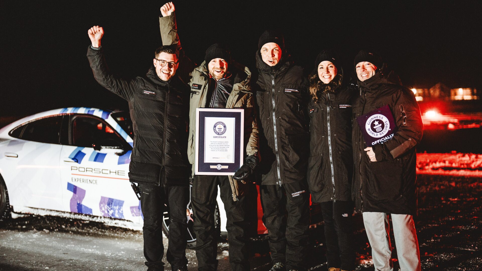 Porsche Taycan GTS Shatters Ice Drift World Record